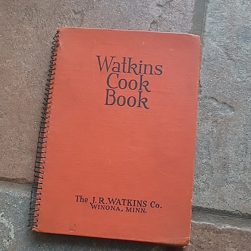 Vintage spiral bound Watkins Cook Book 1936 J.R. Watkins Co